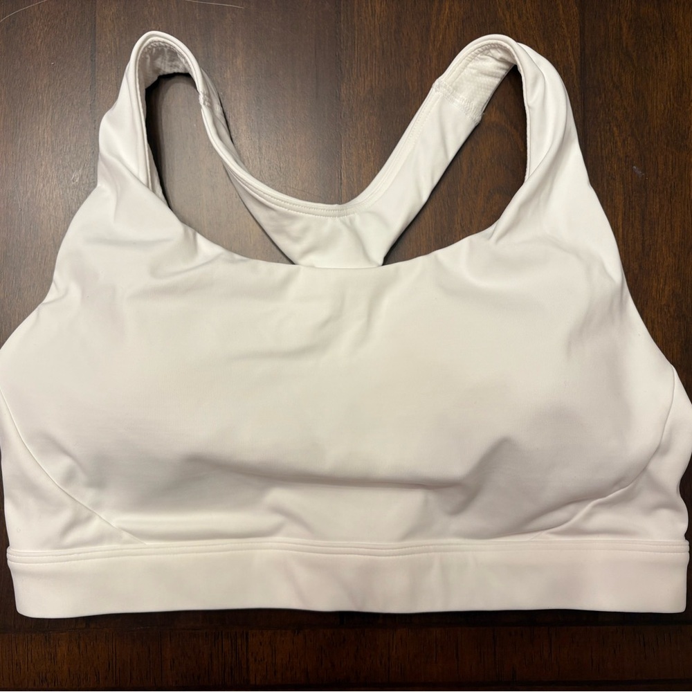 Athleta White Sports Bra-Pads are Included - Picture 2 of 4